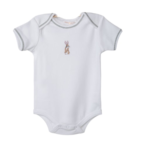 Organic Baby Gifts | Printed Bunny Onesie | Organic Cotton