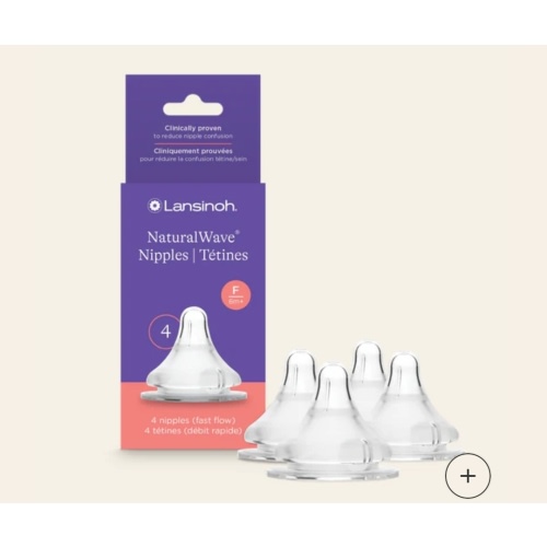 (Fast Flow 6+ months) NaturalWave® Nipples - 4 count