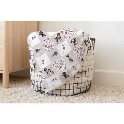 German Shorthaired Pointer Blanket GSP Baby Girl Swaddle and Hat New Baby Receiving Blanket GSP Nursery Crib Sheet GSP Baby Clothes Newborn