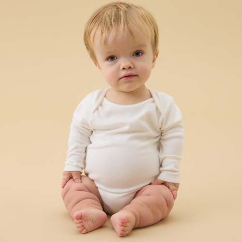 Long Sleeve Bodysuit - White