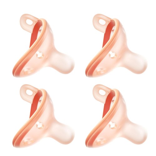 Baby Pacifiers 1-6 Month, Soft Silicone, BPA-Free, 4pcs | Breast-Like Shape