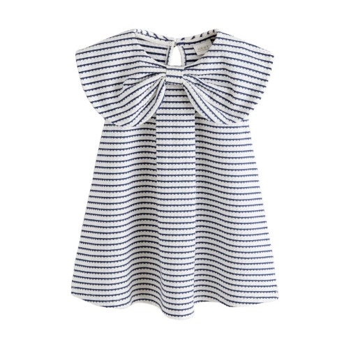 Kids' Stripe Frill Collar Dress