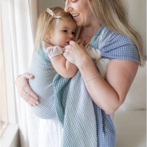 Woven Earthy Ombre Waffle Ring Sling Baby & Toddler Carrier | LoveHeld