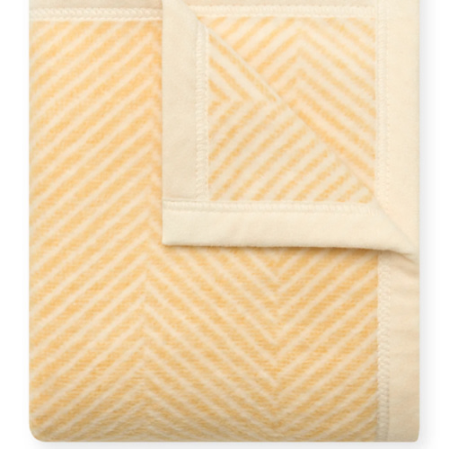 Harborview Herringbone Butter Yellow Mini Blanket