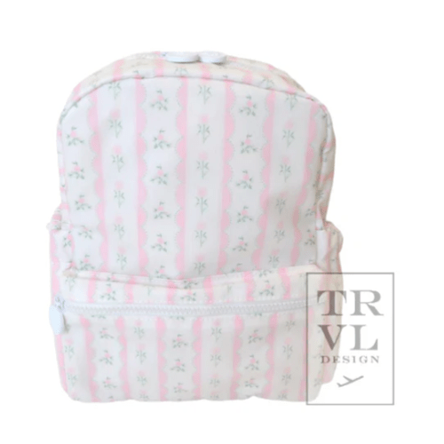PINK RIBBON FLORAL MINI BACKPACK – Southern Sorelle Embroidery Boutique