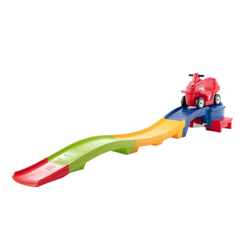 Step2 Up & Down Roller Coaster Kids Ride On Toy, Push Car, Indoor/Outdoor Playset, Made of Durable Plastic, Max Weight 50 lbs., For Toddlers 2-5 Years Old, Multicolor
