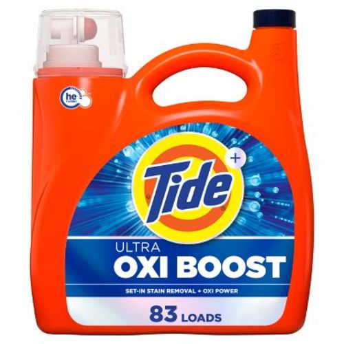 Tide Ultra Oxi Boost HE Deep Cleaning Concentrated Liquid Laundry Detergent 83 Loads - 117 fl oz