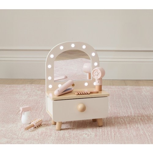 Light Up Doll Mirror and Get Ready Set