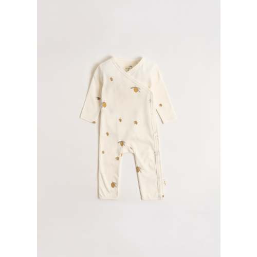 NEWBORN ONESIE GOTS - lemon