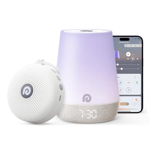 Dreamegg BabySleep Ease Bundle - Sleep Lite D11Max Bundle with Nite 1, Sound Machine Baby for Sleep, Ok to Wake Alarm Clock, Night Light for Kids, Travel & Home Baby White Noise Sound Machine