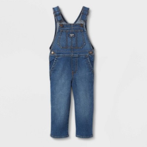 OshKosh B'gosh Toddler Boys' Solid Denim Overalls - Blue 18M