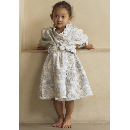 [MOMMY & ME] MUSLIN GAUZE ROBE - GIRL