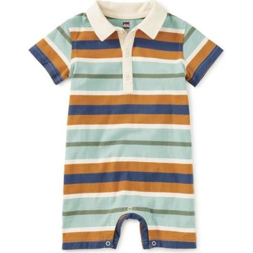 Polo Baby Romper, Mineral - Tea Collection | Maisonette