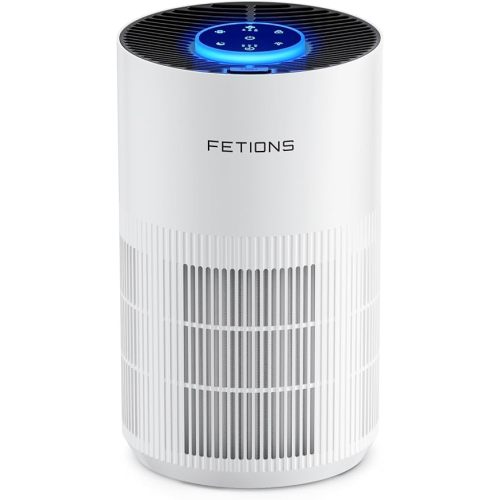 Air Purifiers for Bedroom Home up to 1200Ft², Small Air Purifier for Bedroom, H14 HEPA Air Purifiers for Home Pets,with Sleep Mode, 3 Speeds, Timer, Aroma Function