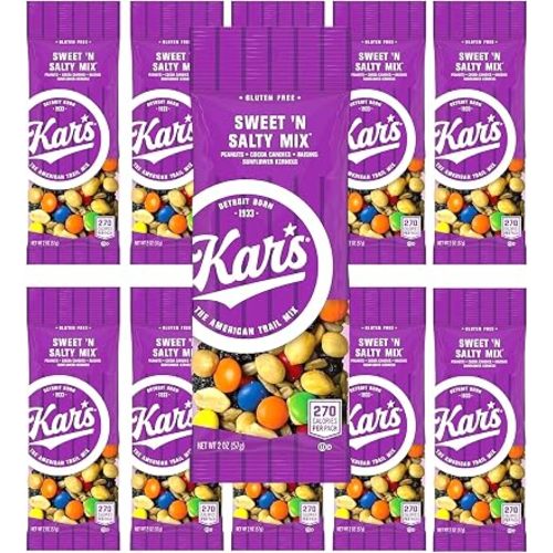 Kar's Trail Mix, Sweet 'N Salty, 2oz Pouches (10 Count)