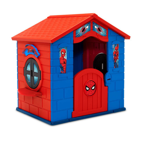 Delta Children Marvel Spider-Man Plastic Indoor/Outdoor Playhouse With Easy Assembly By Delta Children, Blue/Red & Reviews | Wayfair