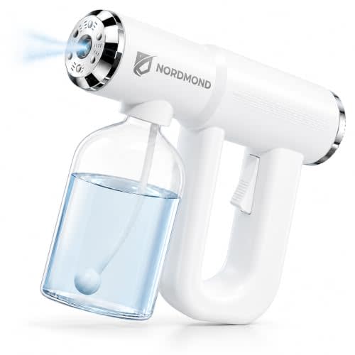 The Original Disinfectant Fogger Machine - Professional Sanitizer Sprayer - ULV Atomizer & Nano Steam Gun – Rechargeable Barber Spray Gun with Blue Light V2