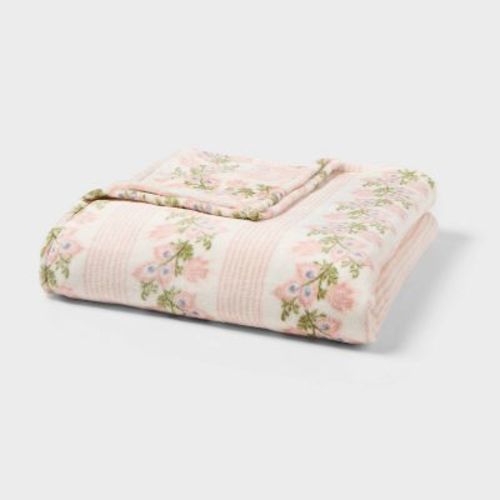 Full/Queen Microplush Bed Blanket Plush Print - Threshold™