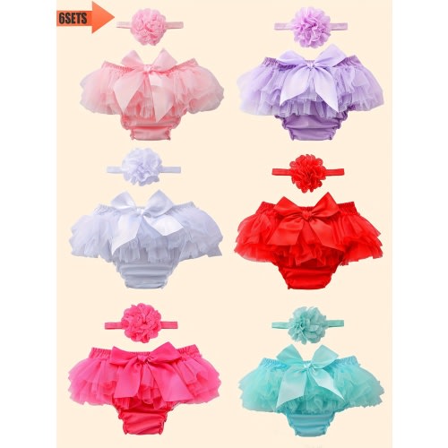 Baby girl bloomers, 6 pc