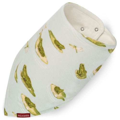 Leapfrog Bamboo Three-Layer Kerchief Bib