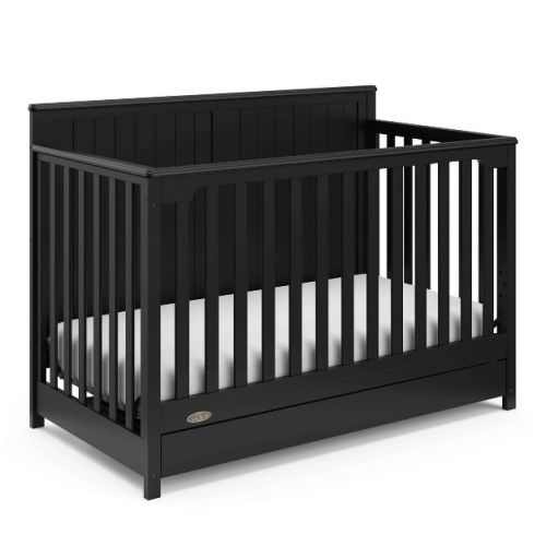 Graco Hadley 5-in-1 Convertible Crib with Drawer Black