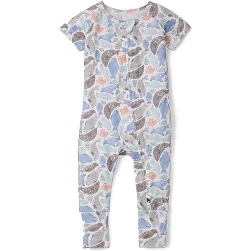 Loulou Lollipop Tencel Lyocell Short Sleeve Zipped Romper