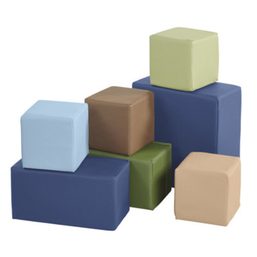 ECR4Kids SoftZone Big Foam Building Blocks, Soft Playset, 7-Piece & Reviews | Wayfair