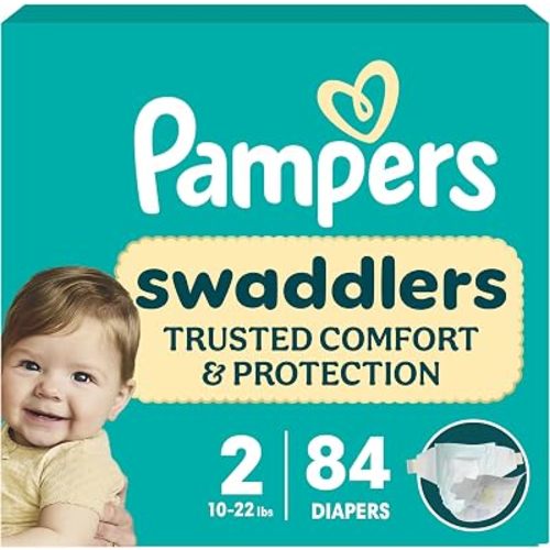 Pampers Swaddlers Diapers, Size 3 (13-26 lbs), 78 Count, Fragrance Free, Hypoallergenic, Absorbent, Pediatrician Recommended, Skin Safe (Packaging May Vary)