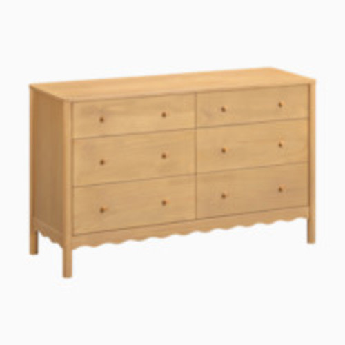 babyletto Swell 6-Drawer Wide Assembled Dresser - Honey