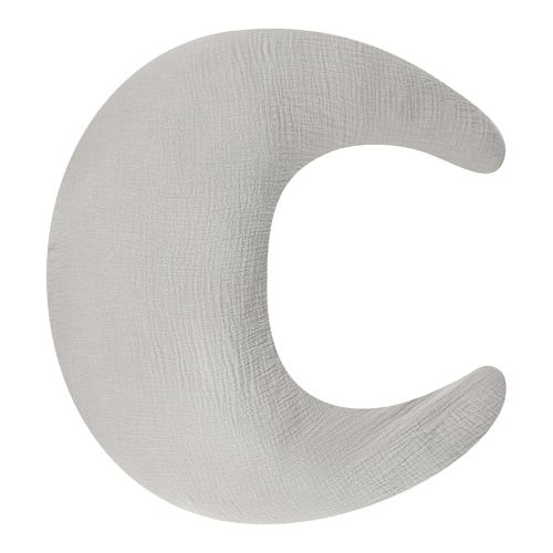 SWESEN Nursing Pillow Cover, Soft Removable Cover for Breastfeeding Pillows, Pillow Slipcover for Baby Boys and Girls, Comfortable & Breathable, Smoky Gray, Washable (Only Cover)