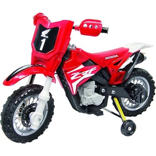 Best Ride On Cars Honda CRF250R Dirt Bike for Kids Ages 3-8, 6V Battery Operated Electric Mini Road Bike With Realistic Features, Training Wheels, Music, Red