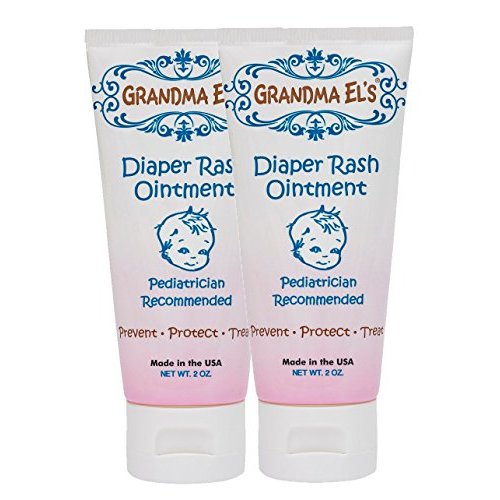 Grandma El’s Diaper Rash Ointment – Gentle Protection & Relief for Baby’s Delicate Skin – Pediatrician-Approved Moisturizing Barrier – Safe for Cloth & Disposable Diapers – 2oz, 2-Pack