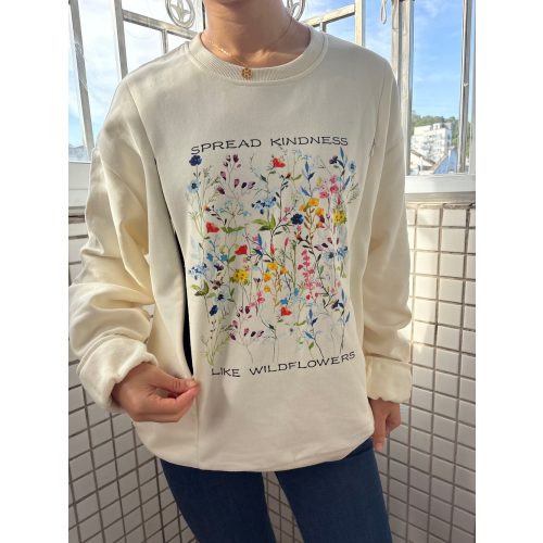 Spread Kindness Like Wildflowers Comfy Nursing Sweatshirt – Giftifymama