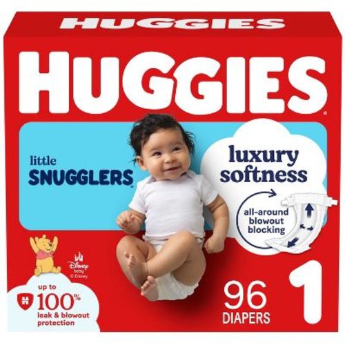 Huggies Little Snugglers Diapers - Size 1 - 96ct