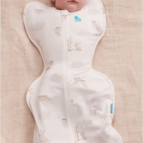 Swaddle Up™ 1.0 TOG Cotton White Cloud Bunnies