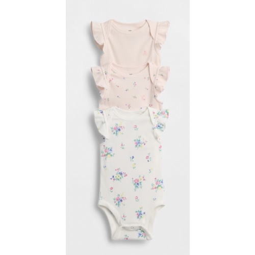 Baby First Favorites TinyRib Ruffle Bodysuit (3-Pack)
