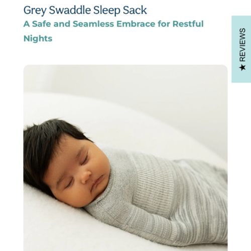 Grey Swaddle Sleep Sack - Small ( 6-12 pounds)