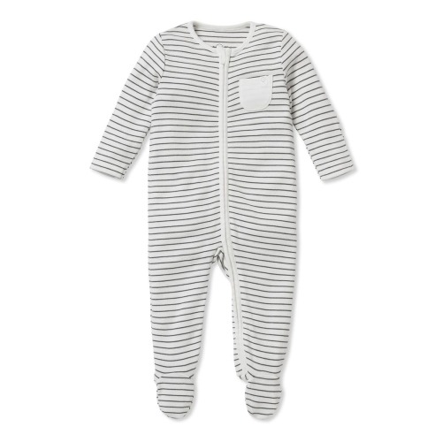 Clever Zip Dino Print Fitted One-Piece Footie Pajamas, 3-6M