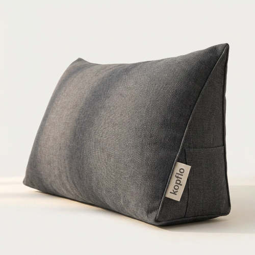 Bed Rest Pillow Back Support – Reading Pillow Backrest Cushion for Bed Sitting, Triangular Wedge Back Pillow | Kopflo Drift