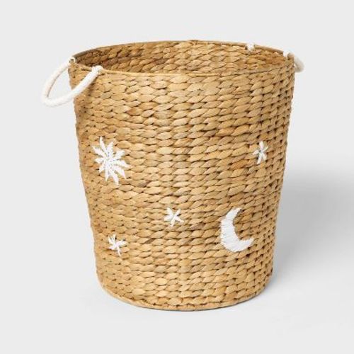 Kids' Natural Woven Floor Basket - Pillowfort™