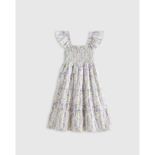 100% Organic Cotton Poplin Smocked Dress - Toddler Girl