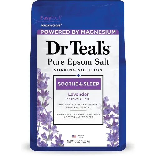 Dr Teal's Epsom Salt Soaking Solution, Soothe & Sleep, Lavender, 3lbs