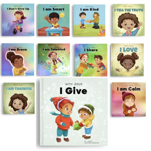 With Jesus Original Kids Bible Books Series – 11 Children Bible Books Bundle (Books 1–11) – Christian Books For Kids Set Featuring Practical Bible ... ... G.L. Charles and Good News Meditations Kids