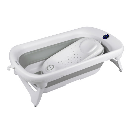 Bañera Plegable con Soporte Amalfi 50L Gris