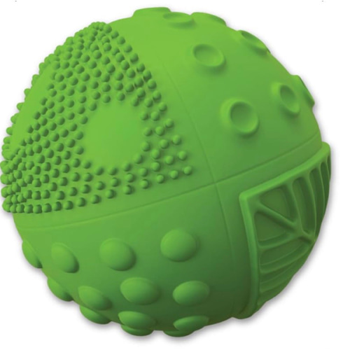 caaocho Pure Natural Rubber Sensory Ball Meadow 3" - Sealed Hole, BPA Free Baby Ball Toy, for Sensory Play, for Sensory Development, Hole Free Baby Toy, Perfect Bouncer, Without Hole