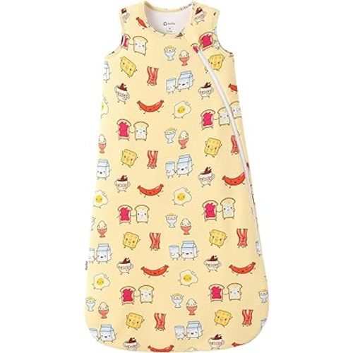 PATPAT Sleeveless Bamboo Viscose Baby Sleep Sack, 1.0 TOG, Size 0-24M