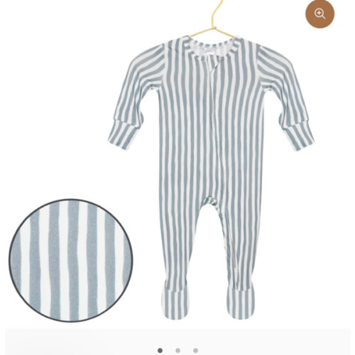 Lou Lou Tatum Zipper Footies 0-3 months