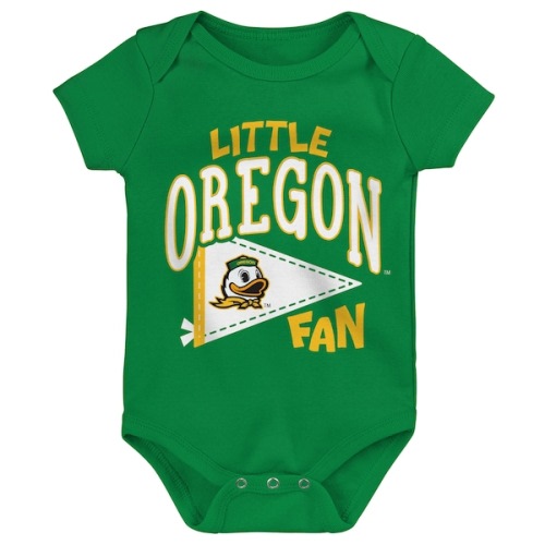 Newborn Outerstuff Green Oregon Ducks Little Banner Bodysuit