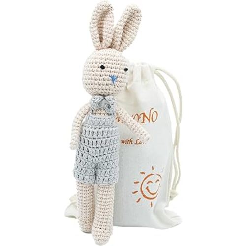 KawaiiOnO Bunny Family, Handmade Crochet Plushie Doll, Amigurumi Baby/Toddler Doll