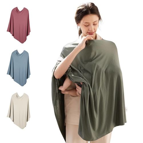 Rayon Made from Bamboo Nursing Cover for Baby Breastfeeding,360° Full Privacy Soft & Breathable Breastfeeding Covers Up for Women,Machine Washable Nursing shawl,Stretchy Carseat Cover
